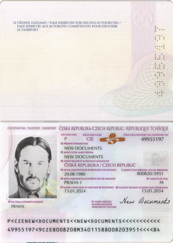 Czech Republic Passport